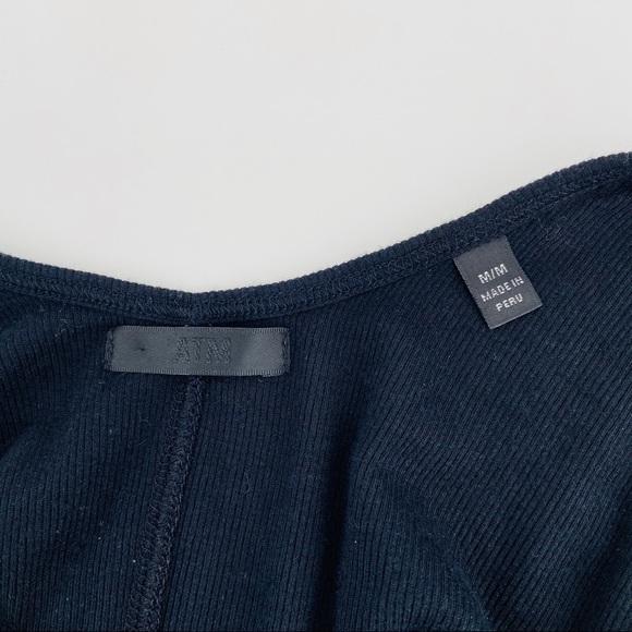 ATM Black Modal Rib Bodysuit - Picture 5 of 6